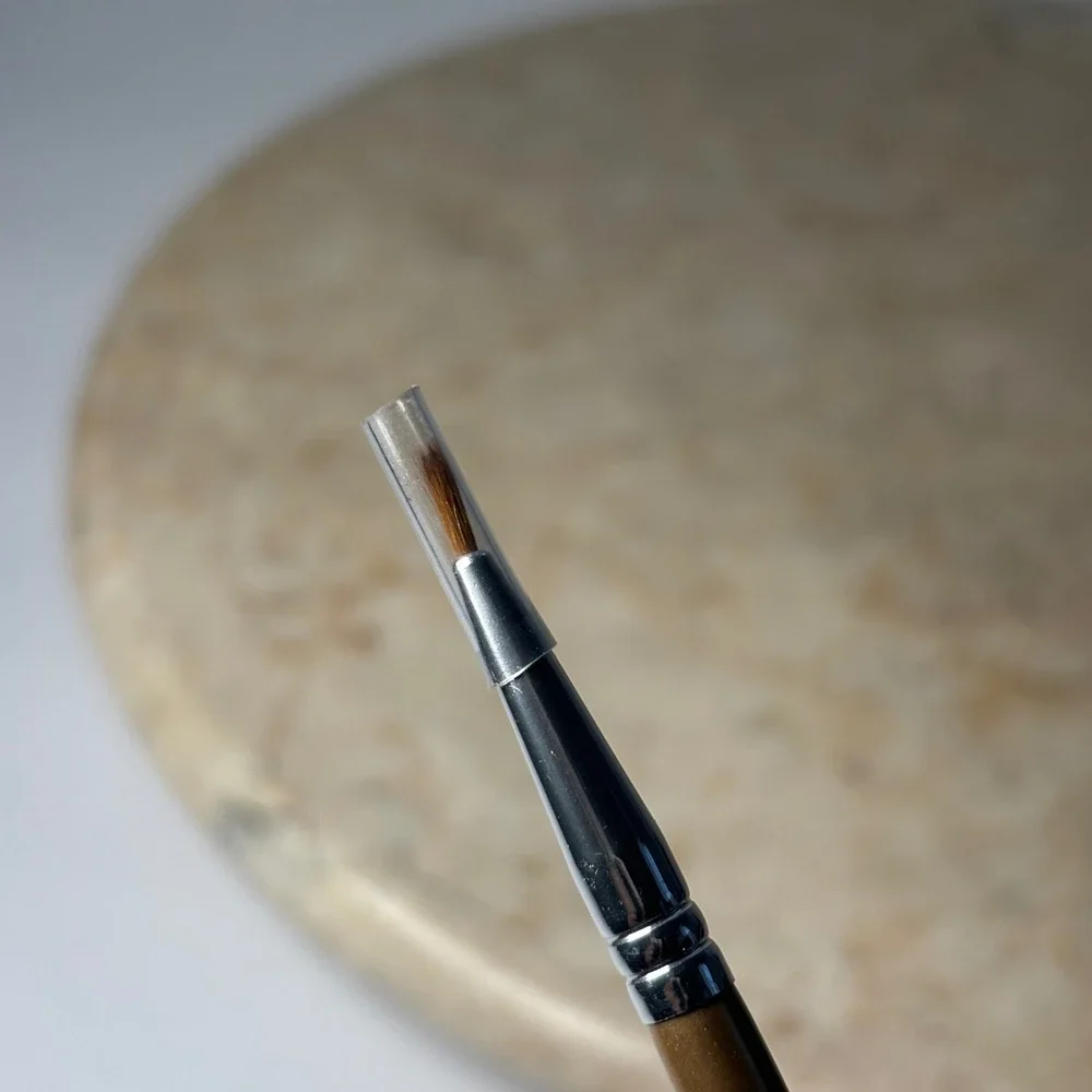 Bare Escentuals‎ Eyeliner Brush NOS Gold Precision Eye Makeup Tool BareMinerals